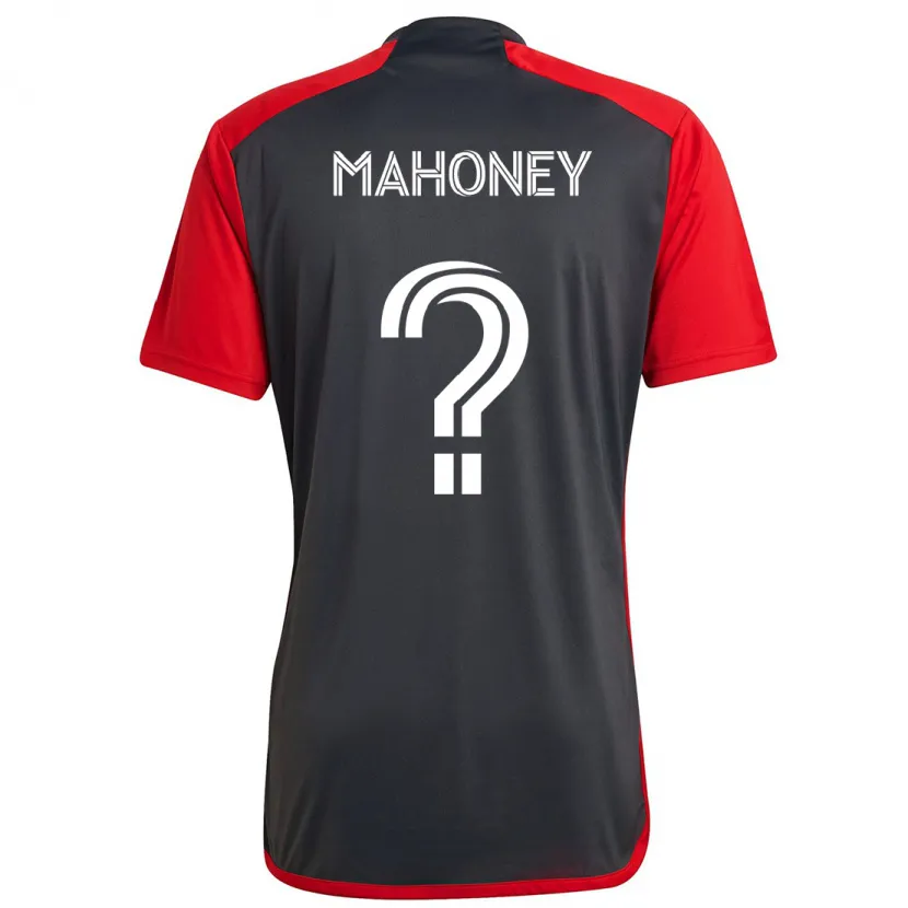 Danxen Niño Camiseta Adrian Mahoney #0 Rojo Grayn 1ª Equipación 2024/25 La Camisa