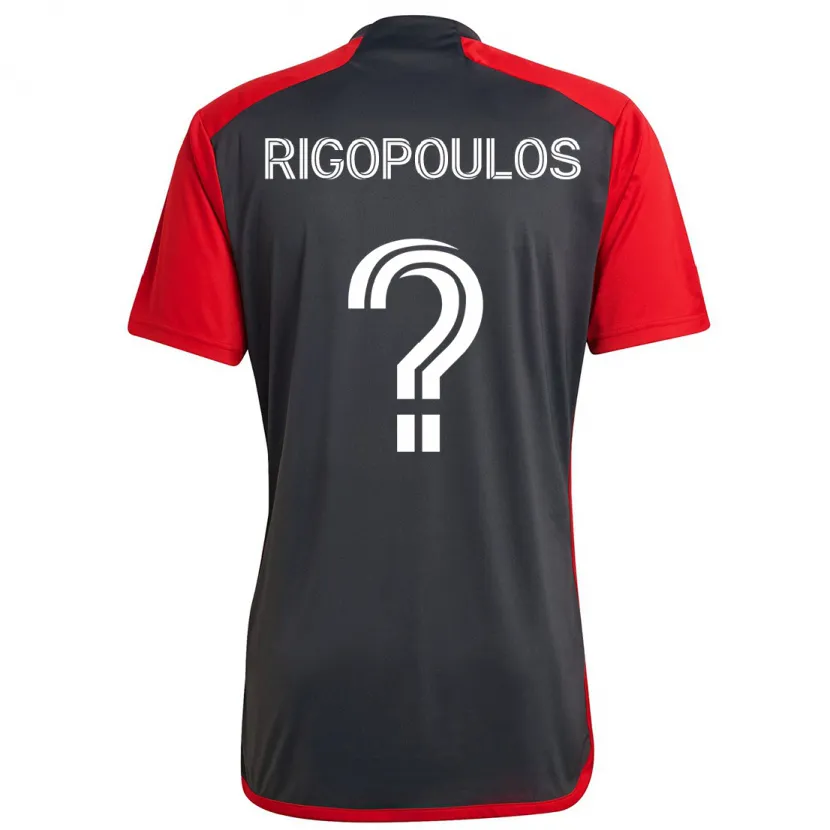 Danxen Niño Camiseta Theo Rigopoulos #0 Rojo Grayn 1ª Equipación 2024/25 La Camisa