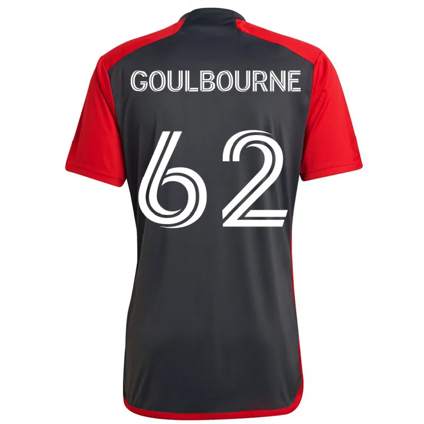 Danxen Niño Camiseta Rohan Goulbourne #62 Rojo Grayn 1ª Equipación 2024/25 La Camisa