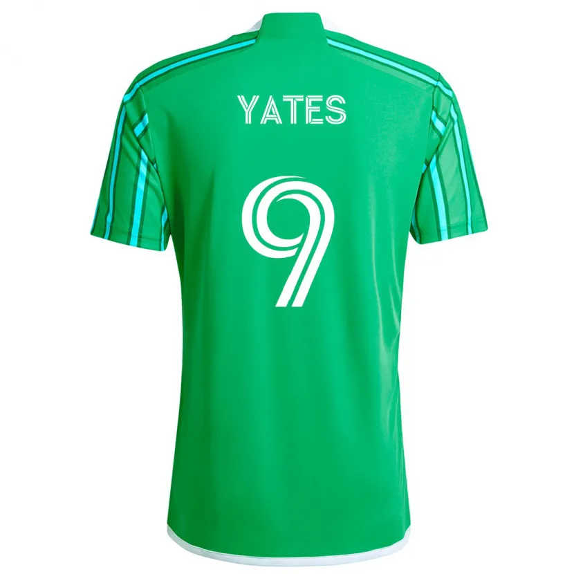 Danxen Niño Camiseta Summer Yates #9 Verde Blanco 1ª Equipación 2024/25 La Camisa