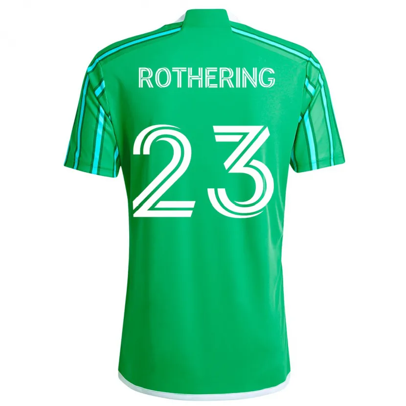 Danxen Niño Camiseta Holly Rothering #23 Verde Blanco 1ª Equipación 2024/25 La Camisa