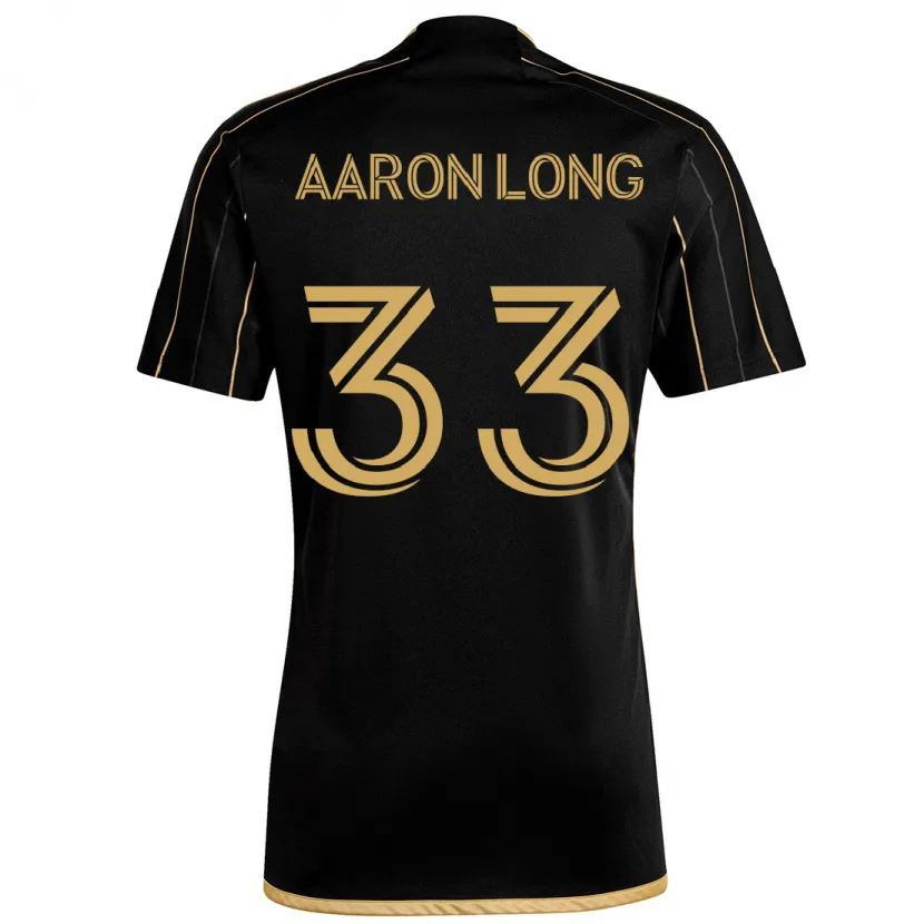 Danxen Niño Camiseta Aaron Long #33 Oro Negro 1ª Equipación 2024/25 La Camisa