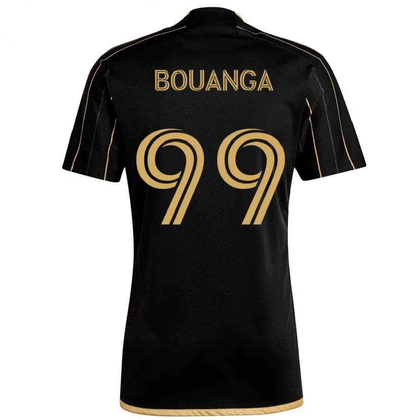 Danxen Niño Camiseta Denis Bouanga #99 Oro Negro 1ª Equipación 2024/25 La Camisa