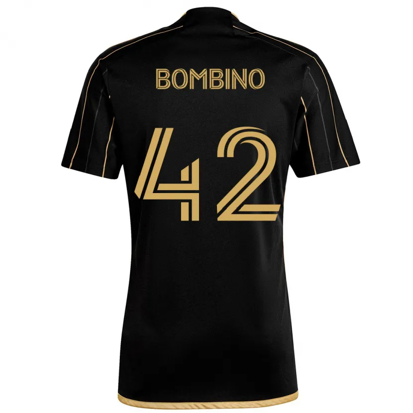 Danxen Niño Camiseta Luca Bombino #42 Oro Negro 1ª Equipación 2024/25 La Camisa