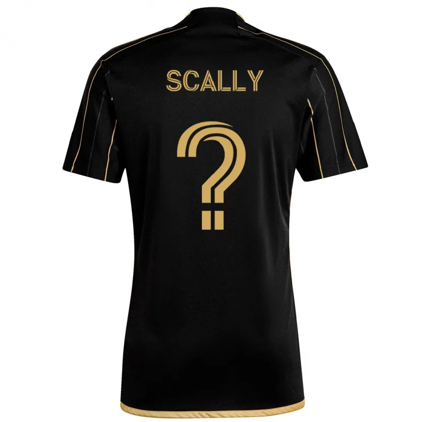 Danxen Niño Camiseta Ethan Scally #0 Oro Negro 1ª Equipación 2024/25 La Camisa