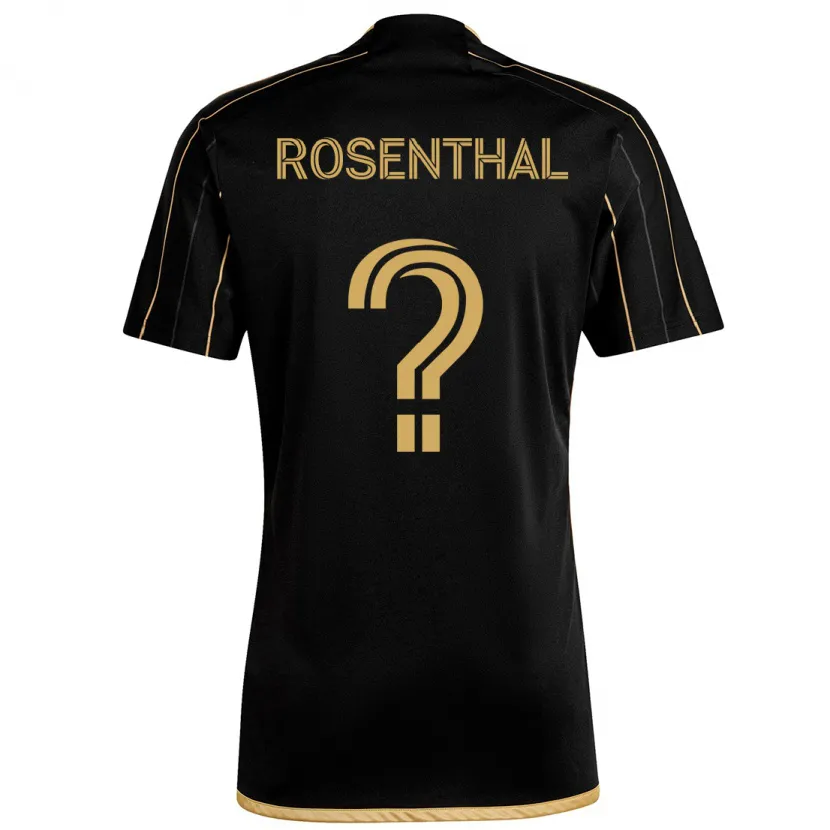 Danxen Niño Camiseta Charlie Rosenthal #0 Oro Negro 1ª Equipación 2024/25 La Camisa