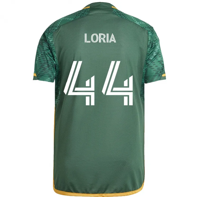 Danxen Niño Camiseta Marvin Loría #44 Verde Naranja 1ª Equipación 2024/25 La Camisa