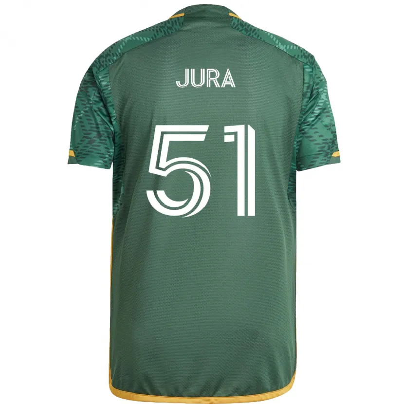 Danxen Niño Camiseta Sawyer Jura #51 Verde Naranja 1ª Equipación 2024/25 La Camisa