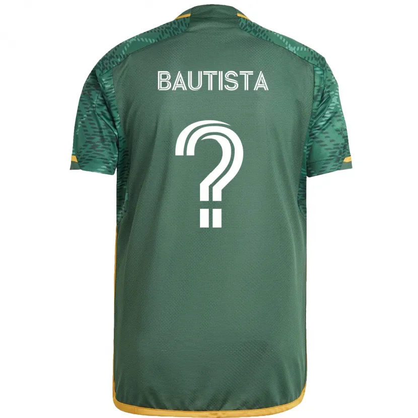 Danxen Niño Camiseta Ricardo Bautista #0 Verde Naranja 1ª Equipación 2024/25 La Camisa