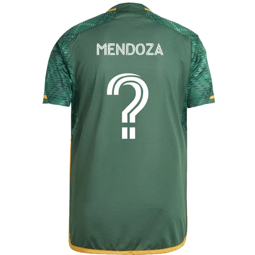 Danxen Niño Camiseta Christian Mendoza #0 Verde Naranja 1ª Equipación 2024/25 La Camisa