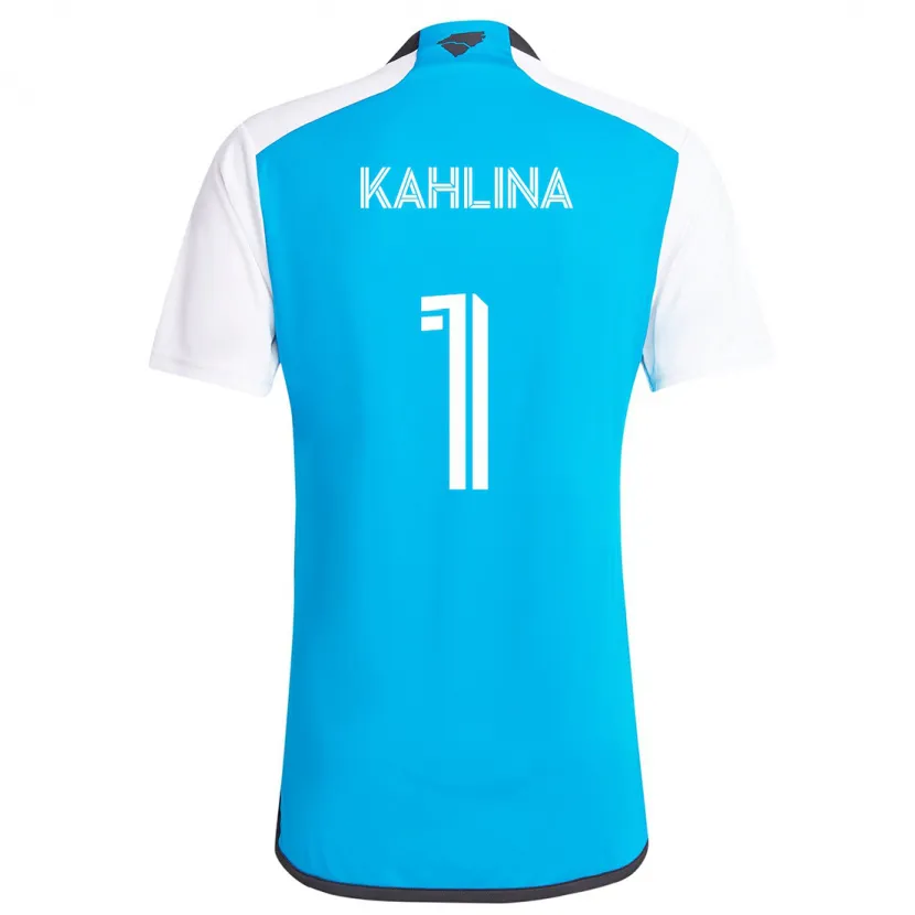 Danxen Niño Camiseta Kristijan Kahlina #1 Azul Blanco 1ª Equipación 2024/25 La Camisa