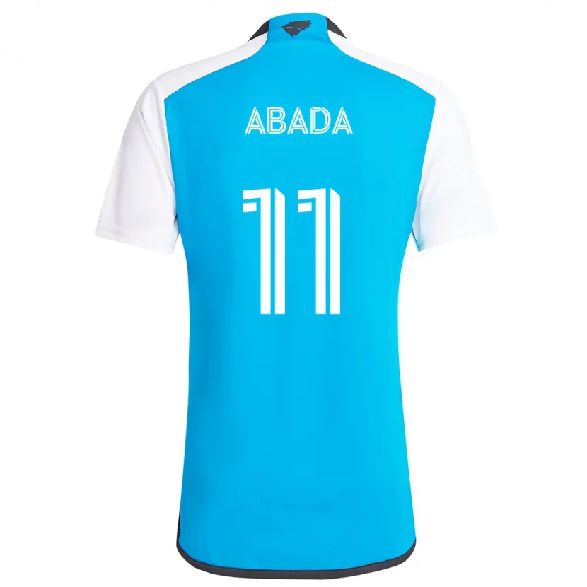 Danxen Niño Camiseta Liel Abada #11 Azul Blanco 1ª Equipación 2024/25 La Camisa