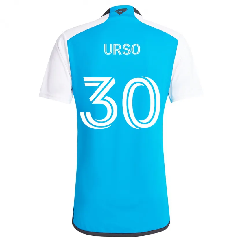 Danxen Niño Camiseta Júnior Urso #30 Azul Blanco 1ª Equipación 2024/25 La Camisa