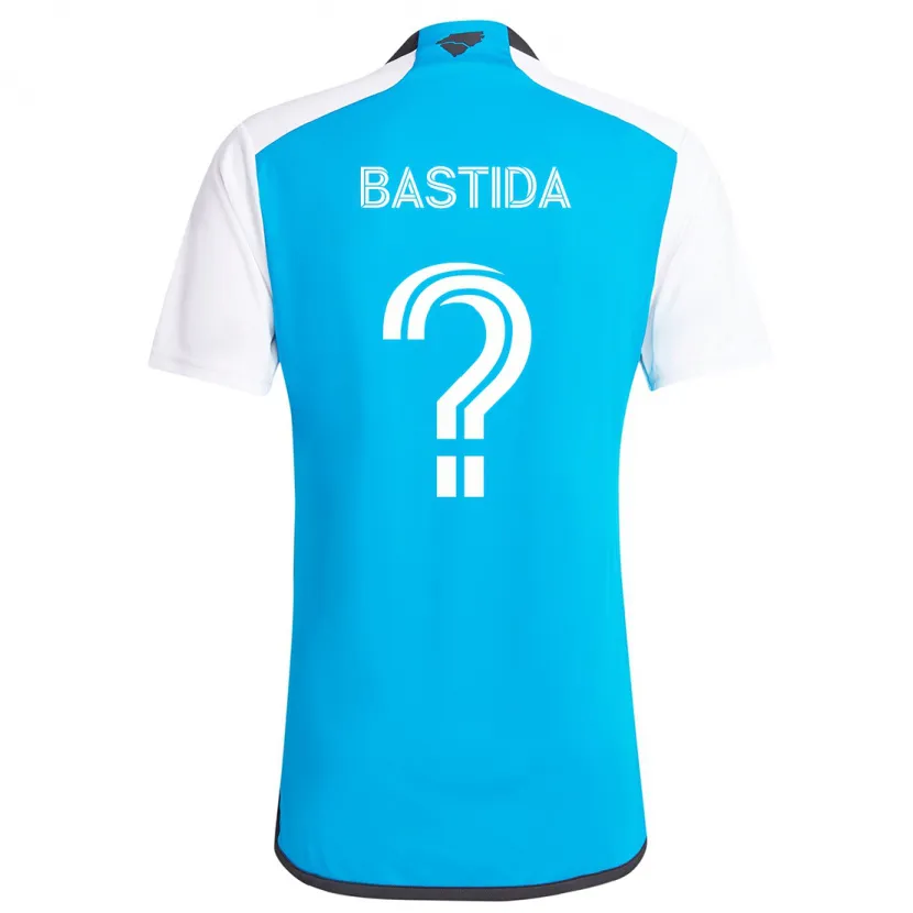 Danxen Niño Camiseta Juan Martinez-Bastida #0 Azul Blanco 1ª Equipación 2024/25 La Camisa