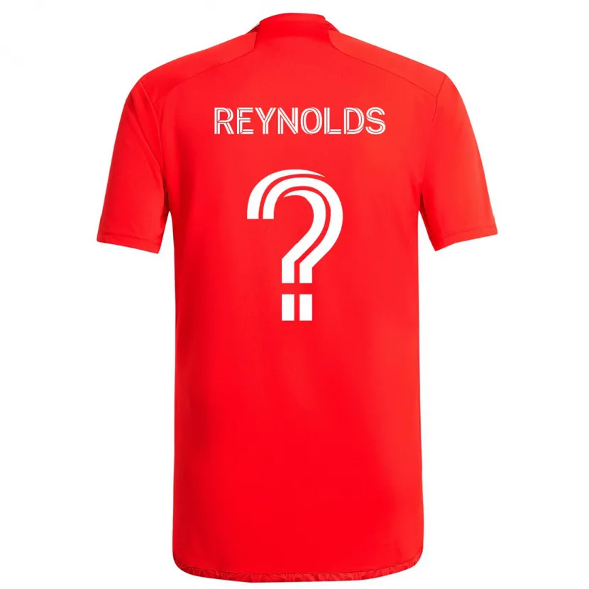 Danxen Niño Camiseta Justin Reynolds #0 Rojo Blanco 1ª Equipación 2024/25 La Camisa