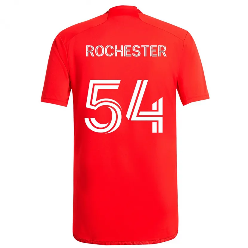 Danxen Niño Camiseta Lamonth Rochester #54 Rojo Blanco 1ª Equipación 2024/25 La Camisa