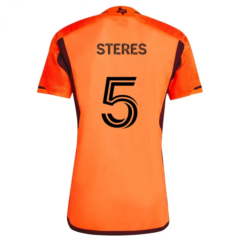 Danxen Niño Camiseta Daniel Steres #5 Naranja Negro 1ª Equipación 2024/25 La Camisa