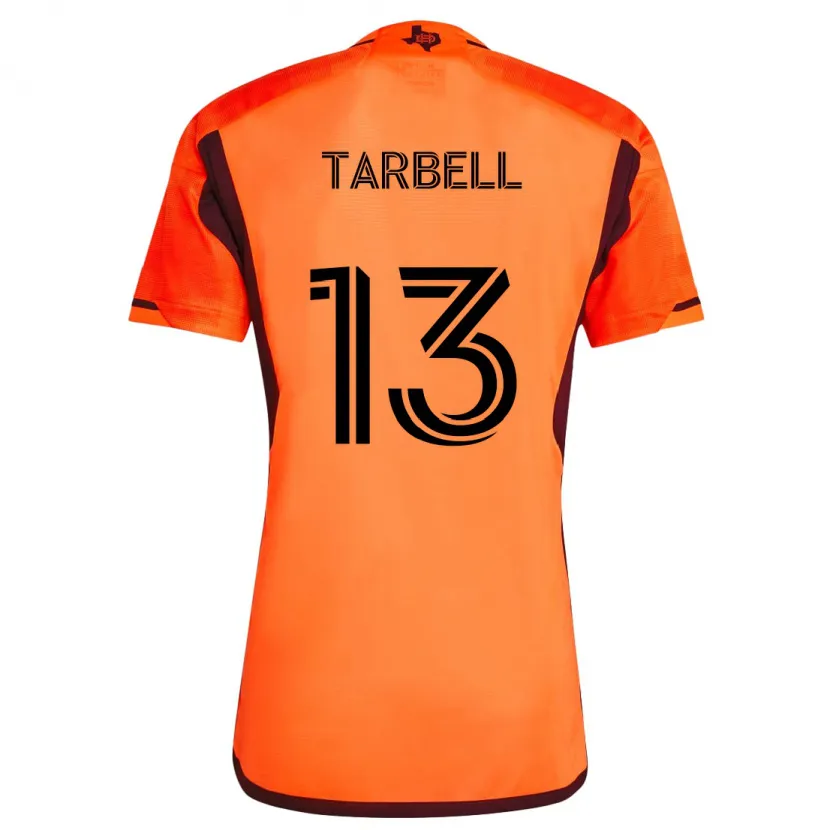 Danxen Niño Camiseta Andrew Tarbell #13 Naranja Negro 1ª Equipación 2024/25 La Camisa