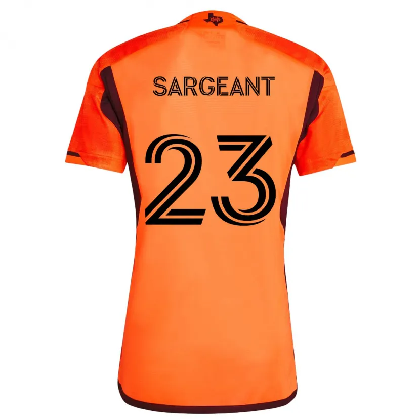 Danxen Niño Camiseta Kieran Sargeant #23 Naranja Negro 1ª Equipación 2024/25 La Camisa