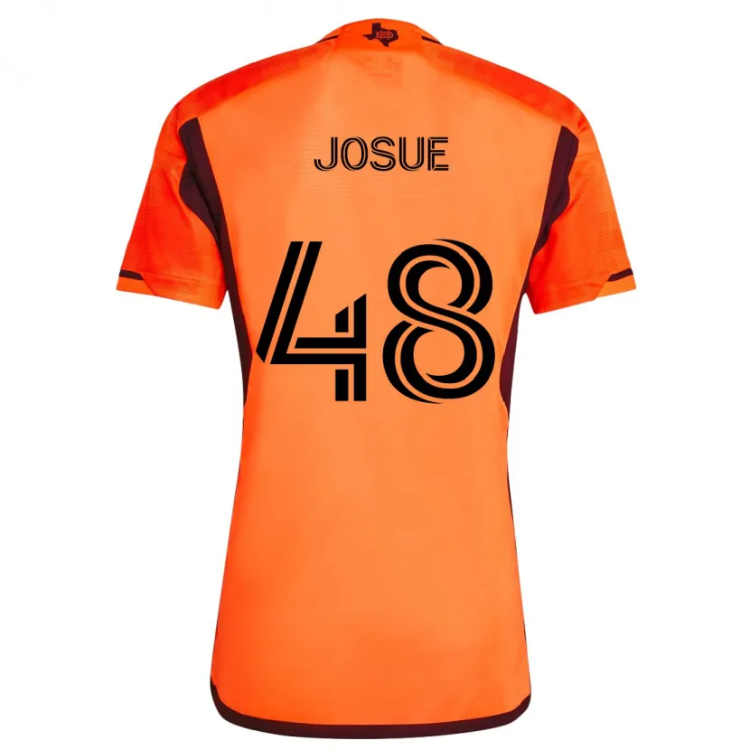 Danxen Niño Camiseta Josué Souza #48 Naranja Negro 1ª Equipación 2024/25 La Camisa