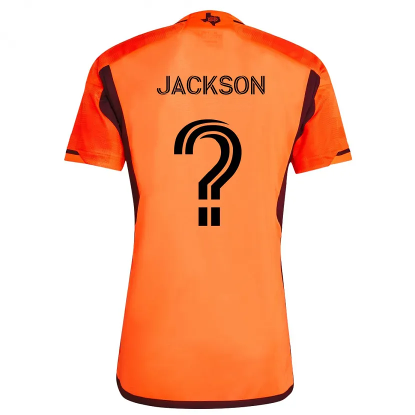 Danxen Niño Camiseta Parker Jackson #0 Naranja Negro 1ª Equipación 2024/25 La Camisa