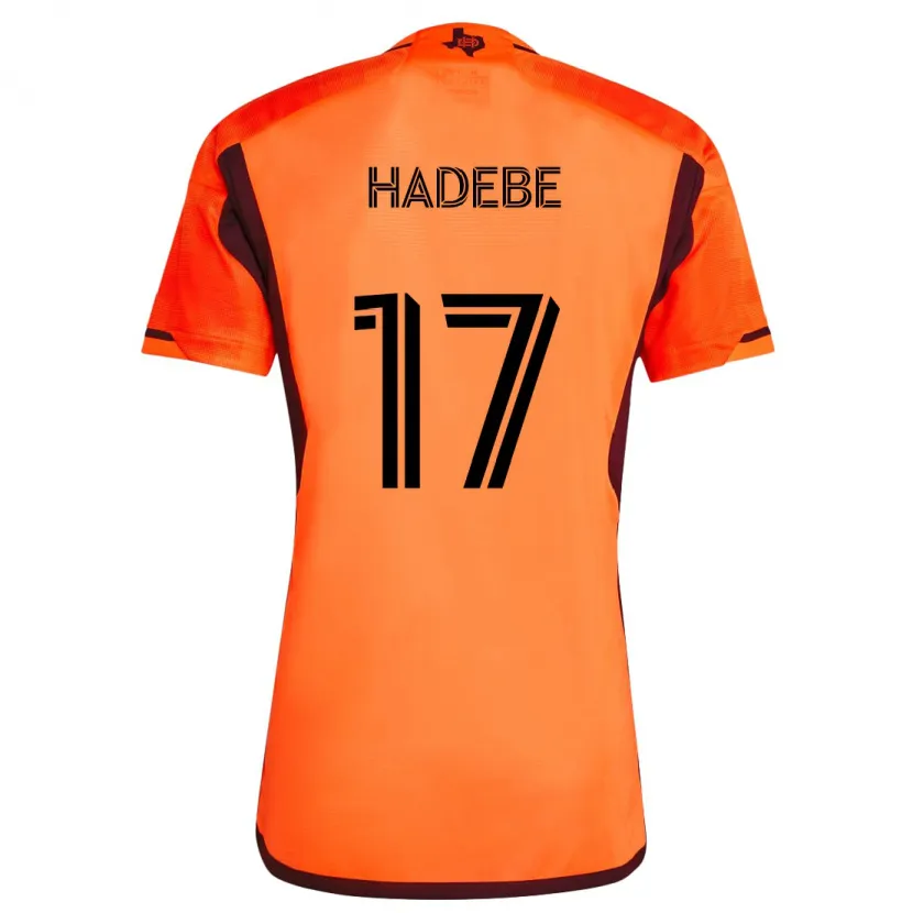 Danxen Niño Camiseta Teenage Hadebe #17 Naranja Negro 1ª Equipación 2024/25 La Camisa