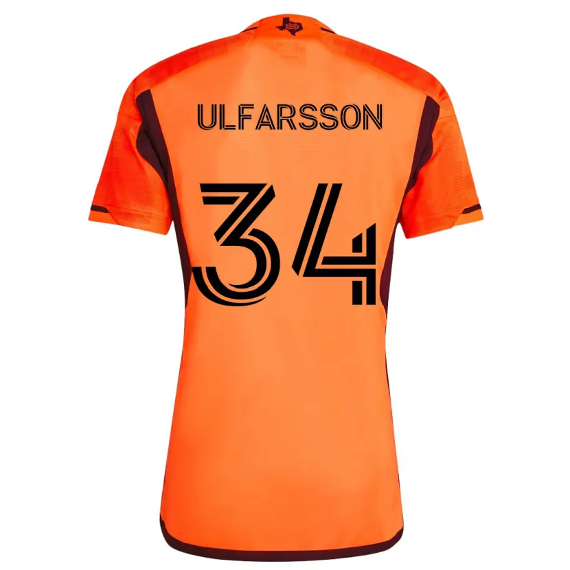 Danxen Niño Camiseta Thor Úlfarsson #34 Naranja Negro 1ª Equipación 2024/25 La Camisa