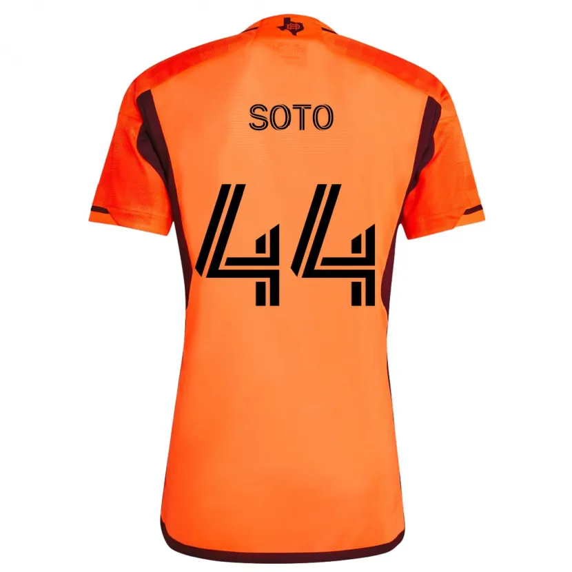 Danxen Niño Camiseta Ezekiel Soto #44 Naranja Negro 1ª Equipación 2024/25 La Camisa