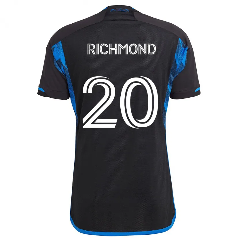 Danxen Niño Camiseta Will Richmond #20 Azul Negro 1ª Equipación 2024/25 La Camisa