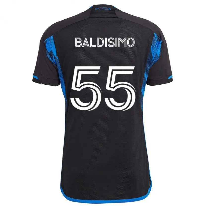 Danxen Niño Camiseta Michael Baldisimo #55 Azul Negro 1ª Equipación 2024/25 La Camisa