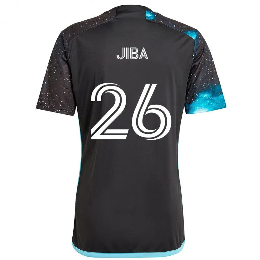 Danxen Niño Camiseta Ryen Jiba #26 Azul Negro 1ª Equipación 2024/25 La Camisa