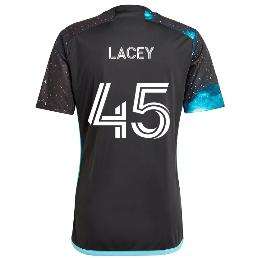 Danxen Niño Camiseta Kameron Lacey #45 Azul Negro 1ª Equipación 2024/25 La Camisa