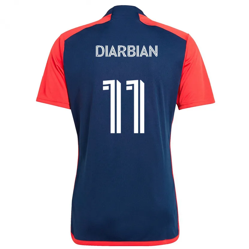 Danxen Niño Camiseta Gevork Diarbian #11 Azul Rojo 1ª Equipación 2024/25 La Camisa