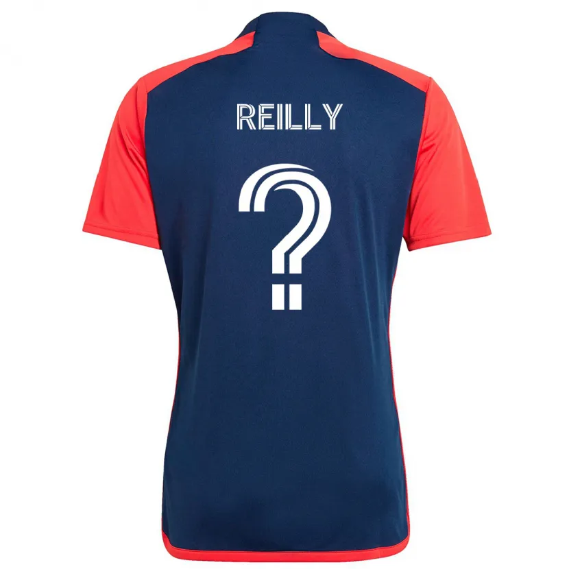 Danxen Niño Camiseta Aidan Reilly #0 Azul Rojo 1ª Equipación 2024/25 La Camisa