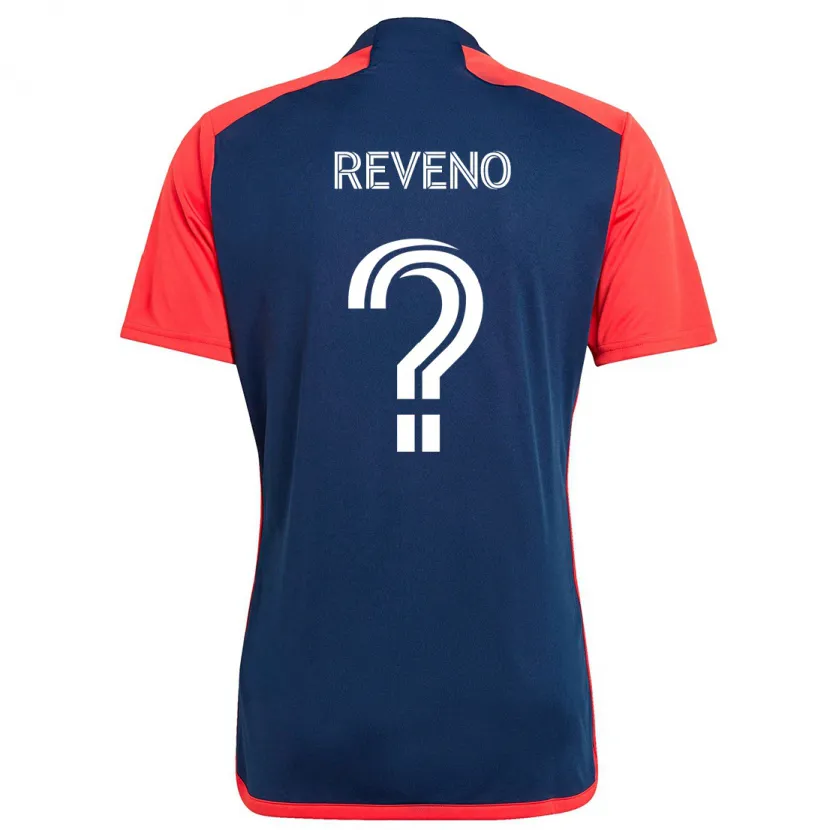 Danxen Niño Camiseta Ben Reveno #0 Azul Rojo 1ª Equipación 2024/25 La Camisa