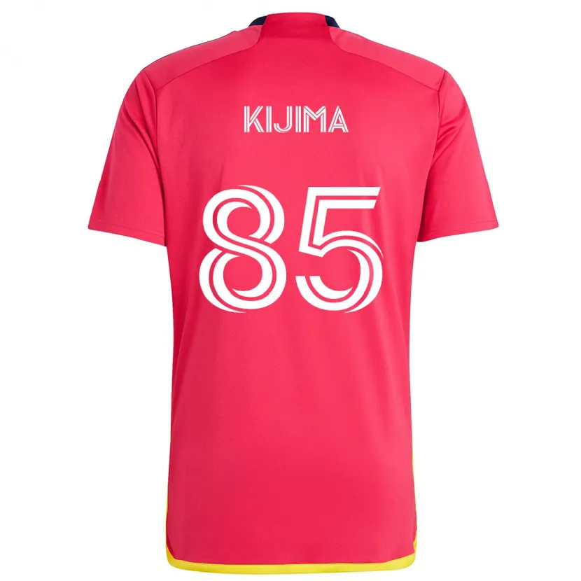 Danxen Niño Camiseta Hosei Kijima #85 Rojo Azul 1ª Equipación 2024/25 La Camisa