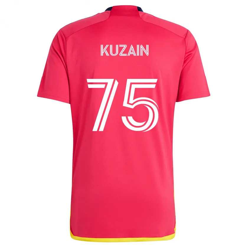 Danxen Niño Camiseta Wan Kuzain #75 Rojo Azul 1ª Equipación 2024/25 La Camisa