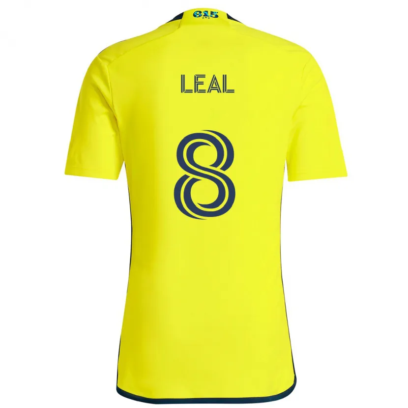 Danxen Niño Camiseta Randall Leal #8 Amarillo Azul 1ª Equipación 2024/25 La Camisa