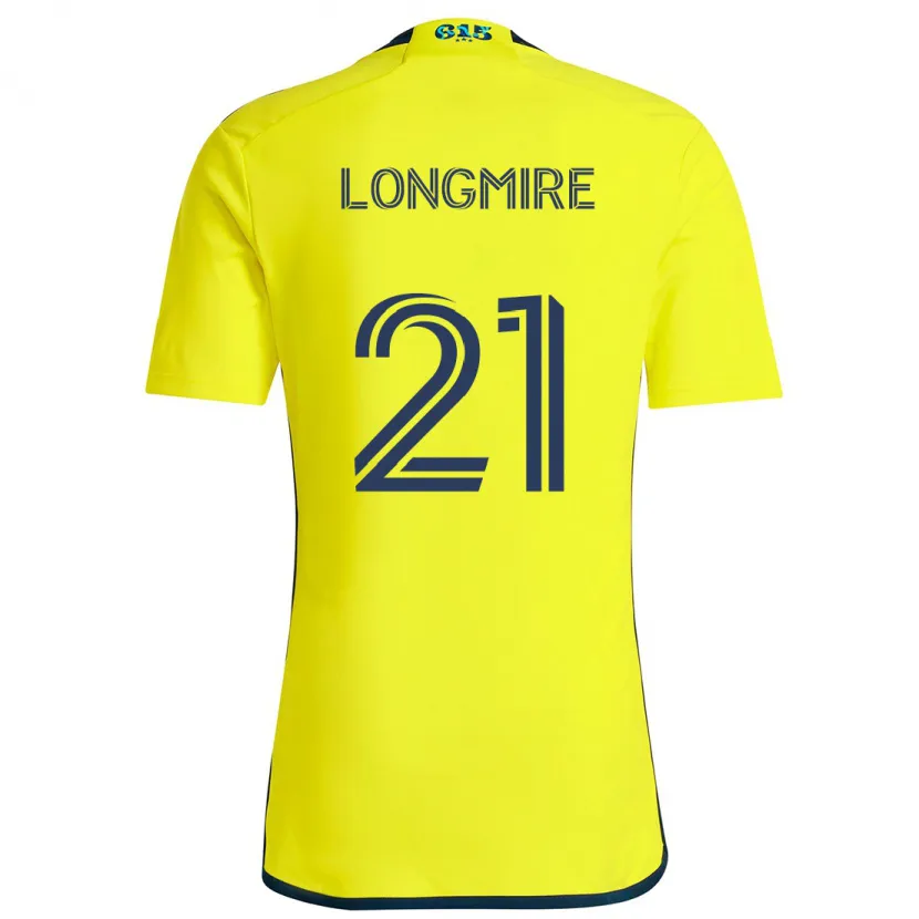 Danxen Niño Camiseta Ahmed Longmire #21 Amarillo Azul 1ª Equipación 2024/25 La Camisa