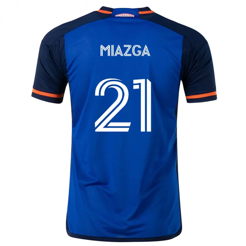 Danxen Niño Camiseta Matt Miazga #21 Azul Blanco 1ª Equipación 2024/25 La Camisa