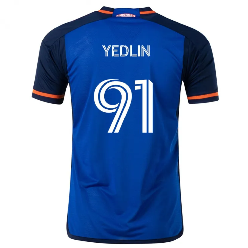 Danxen Niño Camiseta Deandre Yedlin #91 Azul Blanco 1ª Equipación 2024/25 La Camisa