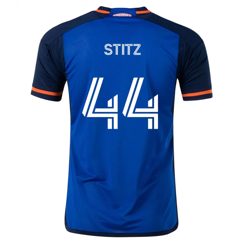 Danxen Niño Camiseta Ben Stitz #44 Azul Blanco 1ª Equipación 2024/25 La Camisa