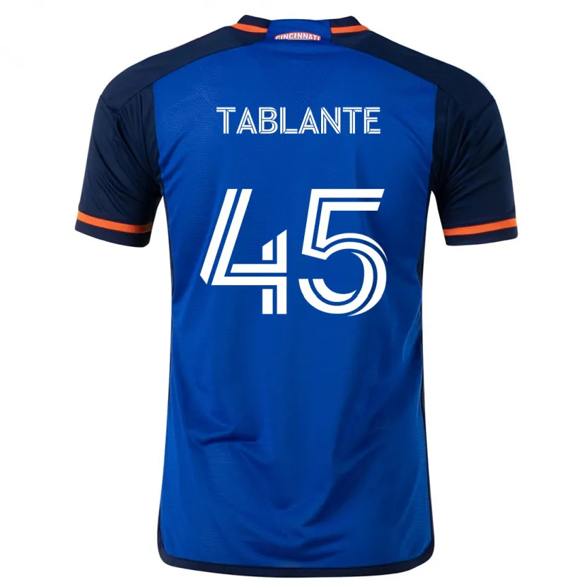 Danxen Niño Camiseta Moises Tablante #45 Azul Blanco 1ª Equipación 2024/25 La Camisa