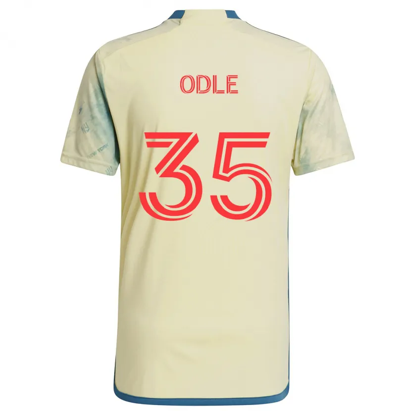 Danxen Niño Camiseta Dallas Odle #35 Amarillo Rojo Azul 1ª Equipación 2024/25 La Camisa