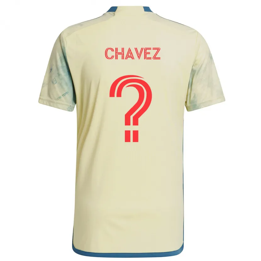 Danxen Niño Camiseta Sebasthian Chavez #0 Amarillo Rojo Azul 1ª Equipación 2024/25 La Camisa