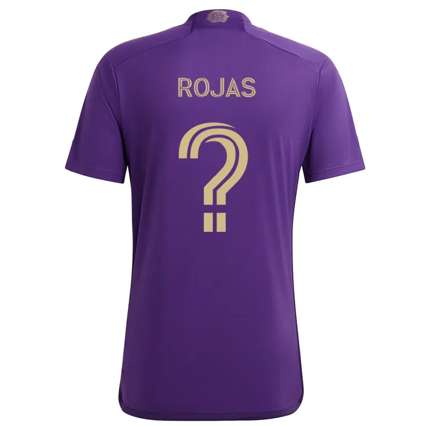 Danxen Niño Camiseta Juan Rojas #0 Púrpura Amarillo 1ª Equipación 2024/25 La Camisa