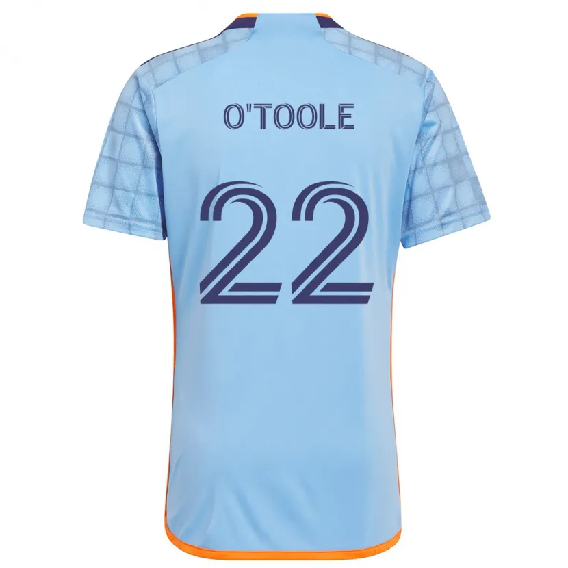 Danxen Niño Camiseta Kevin O'toole #22 Azul Naranja 1ª Equipación 2024/25 La Camisa