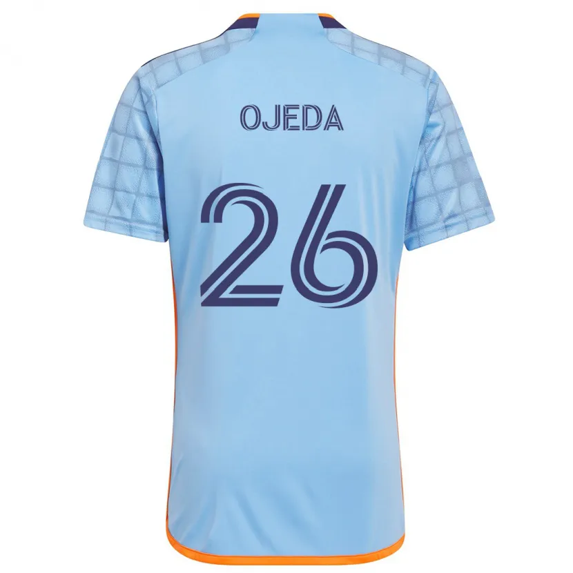 Danxen Niño Camiseta Agustín Ojeda #26 Azul Naranja 1ª Equipación 2024/25 La Camisa