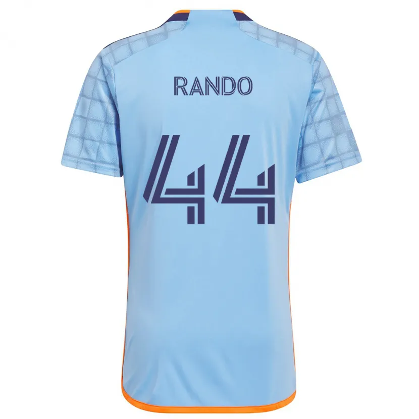 Danxen Niño Camiseta Alex Rando #44 Azul Naranja 1ª Equipación 2024/25 La Camisa