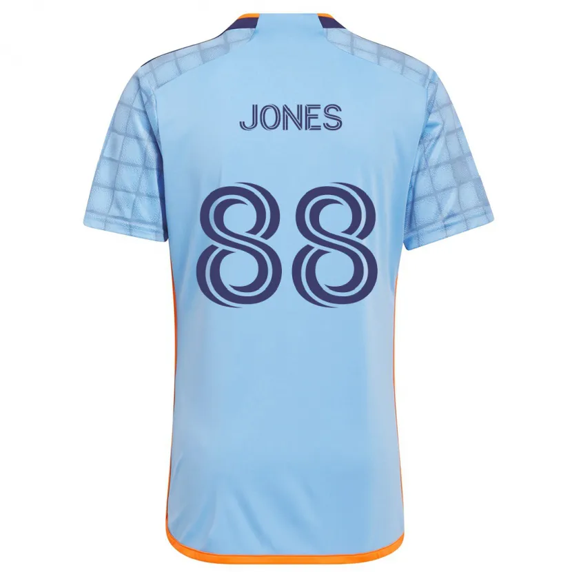 Danxen Niño Camiseta Malachi Jones #88 Azul Naranja 1ª Equipación 2024/25 La Camisa